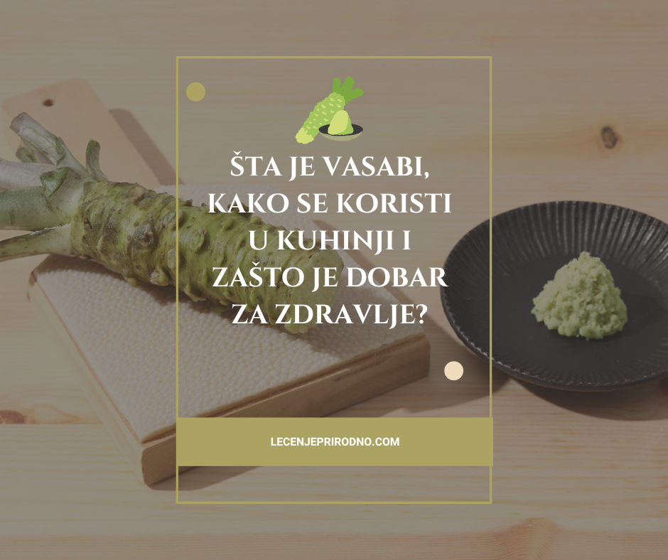 svež vasabi koren